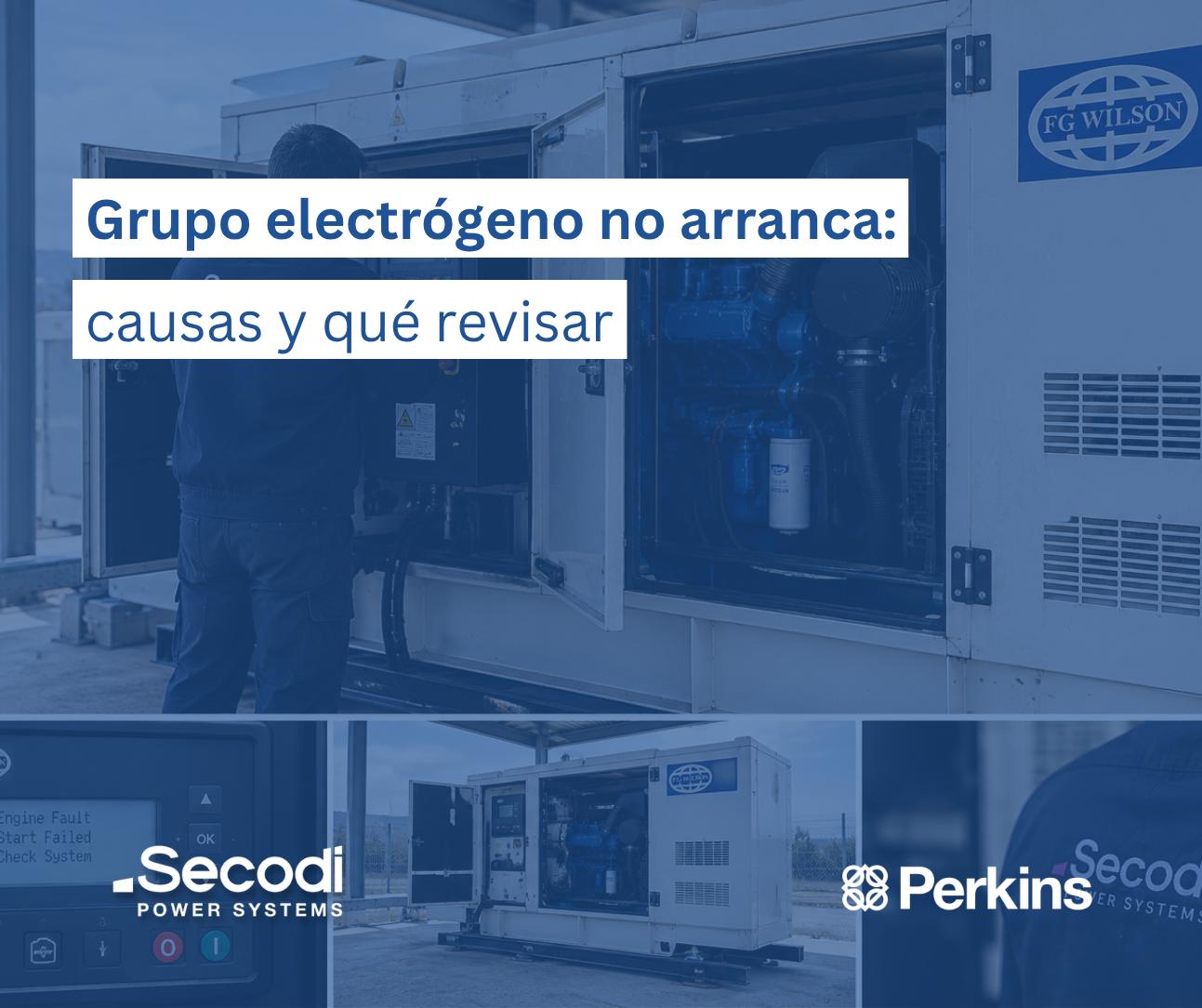 Grupo electrógeno no arranca: causas y qué revisar